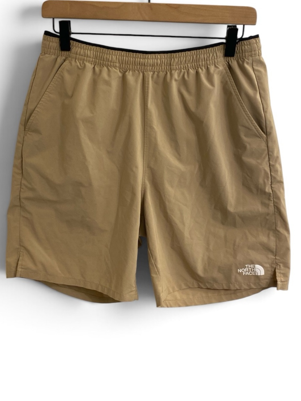 THE NORTH FACE TAN KHAKI ACTIVE OUTDOORS QUICK DRY SHORTS MENS SMALL 7” INSEAM